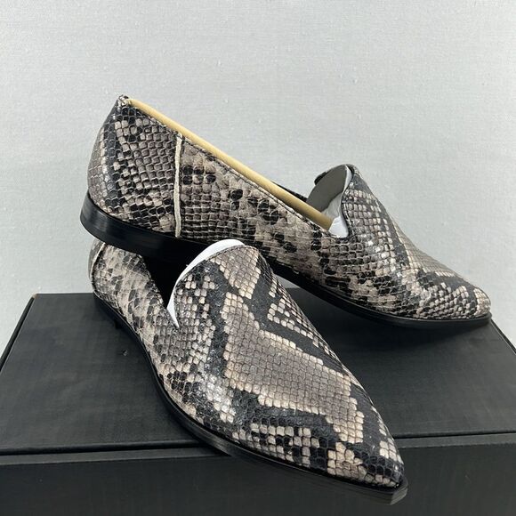 Frye Kenzie Venetian Pointed Toe Flats- Grey Multi- Size 5.5M- NIB - Picture 2 of 6